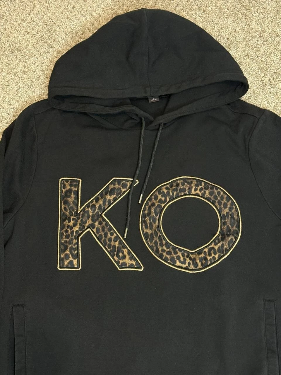 Giacca con cappuccio Michael Kors logo full zip scritta nera uomo Medum