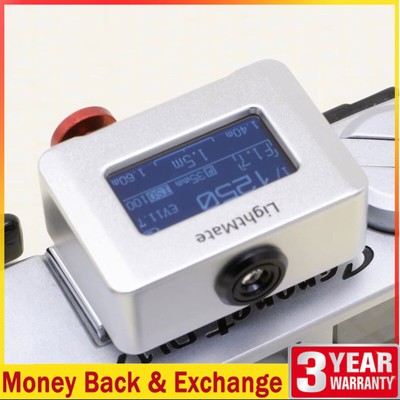 Silver LightMate 2 Film Camera Light Meter High Precision Digital Exposure Meter