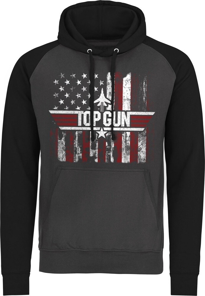 Top Gun America Baseball Hoodie Dark-Grey-Black 12390₽