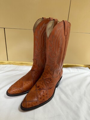 Dan Post Men's Ostrich Western Cowboy Boot 12D New