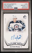 2021 SP AUTHENTIC COLE PERFETTI FUTURE WATCH AUTO 495/999  RC PSA 10 AUTO 10 GEM