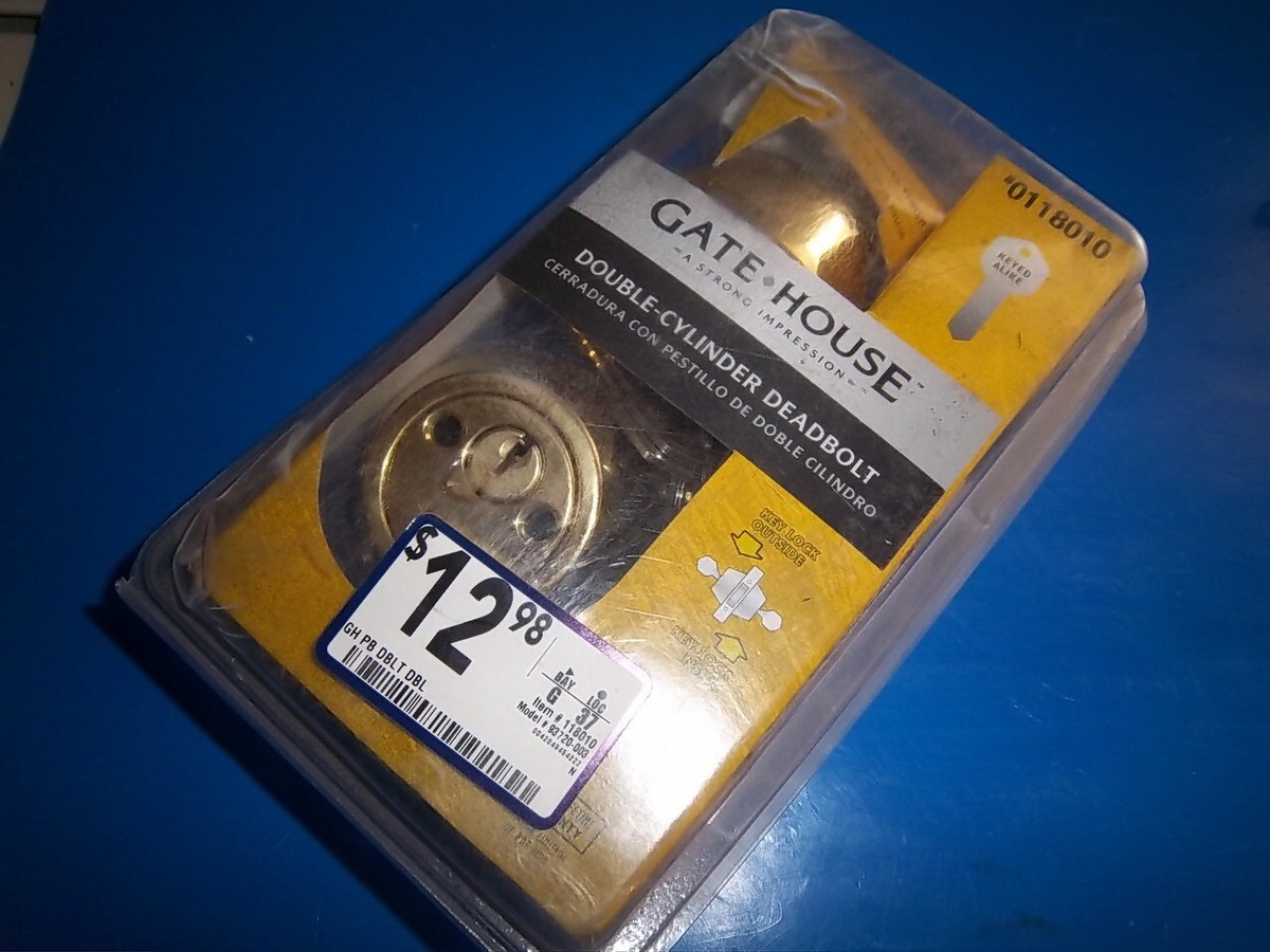 NEW Gatehouse Double Cylinder Deadbolt With Keys 0118010 | eBay