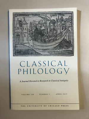 Classical Philology, Journal Vol. 108 No.2, April 2013, Sprachwissenschaft