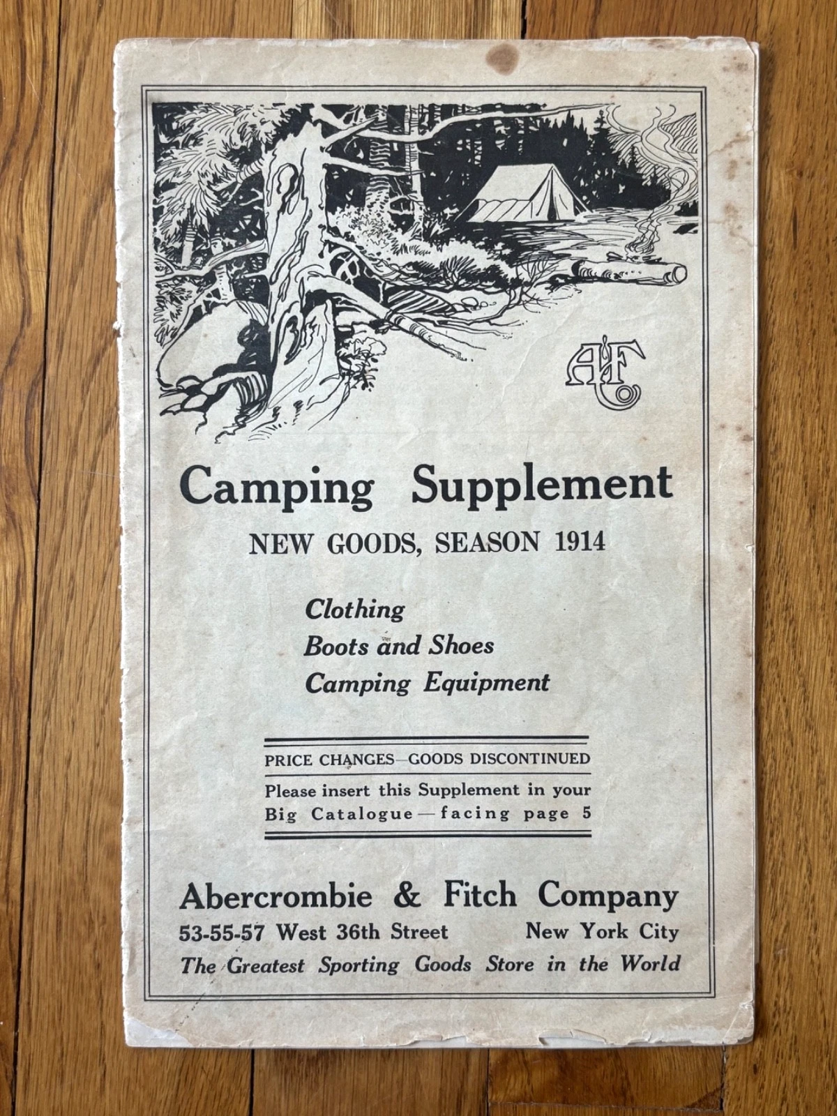 Vintage 1914 Abercrombie & Fitch Camping Supplement Catalog Clothes Boots Camp
Opens in a new window