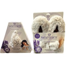 NEW Warmies Microwavable Slippers Heart Lavender Heated Bundle