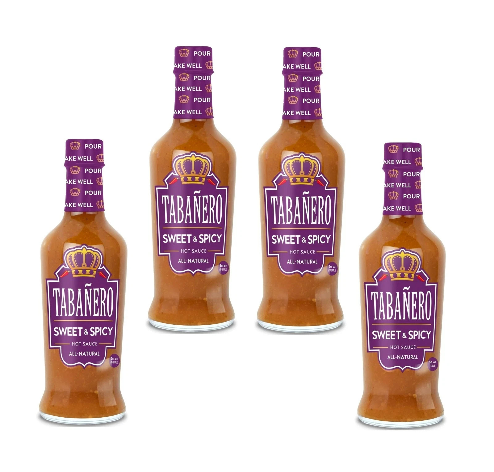 TABASCO ESPECIAL Tabanero Salsa Picante Dulce y Picante Tamaño 5 OZ (Paquete de 4)