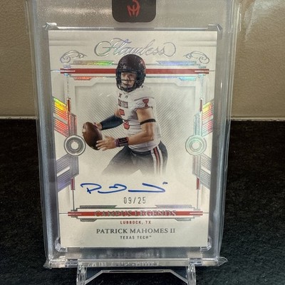 2022 Panini Flawless Collegiate Campus Legends Patrick Mahomes II Auto /25