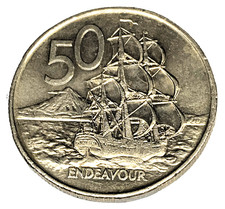 # C7990    NEW ZEALAND     COIN,     50 CENTS   1976