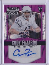 2015 Cody Fajardo Prizm Draft Purple Scope Prizm  Auto  RC 61/99 #167 (A4932)
