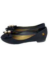 CHANEL flat pumps G27411 EU36 US5.5 Black
