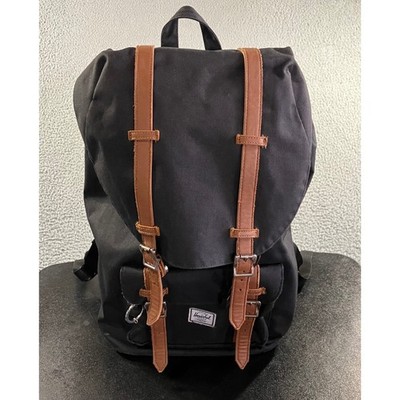 Herschel Supply Co Little America Backpack Leather Straps School Travel Bag