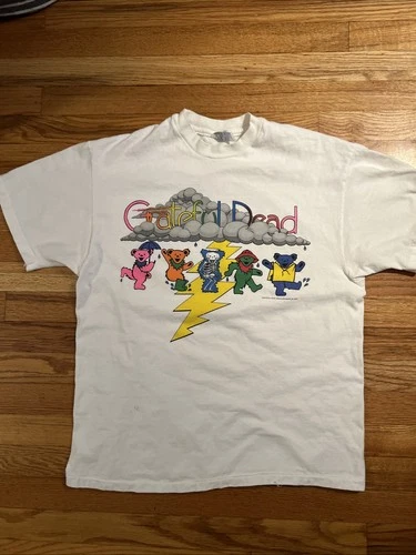 Grateful Dead Vintage Concert T-Shirt Dancing Bears Sea 1990s vintage concert t-shirt, vintage, size L, single stitch, B+ condition
