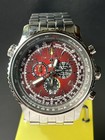 Chase-Durer 48mm Flight Commander CDW-0014 Swiss Chrono Red Sunburst Dial w/Box — photo 1