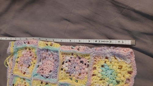 Handmade Crochet Pastel Grannysquare Skirt.made With Acrylic Yarn. - Picture 10 of 11