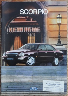 FORD Scorpio Limousine Turnier Ghia Prospekt 10/1996  28 S.
