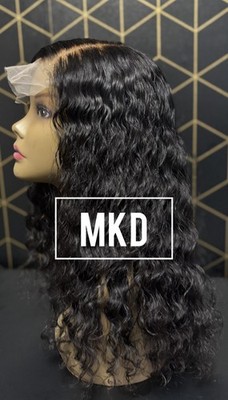 Glueless Lace Front Human Hair Wigs Custom Color 180% Density Remy BodyWave 