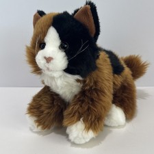 Animal Alley Calico Cat Plush 9 Realistic Stuffed Animal Brown Black White