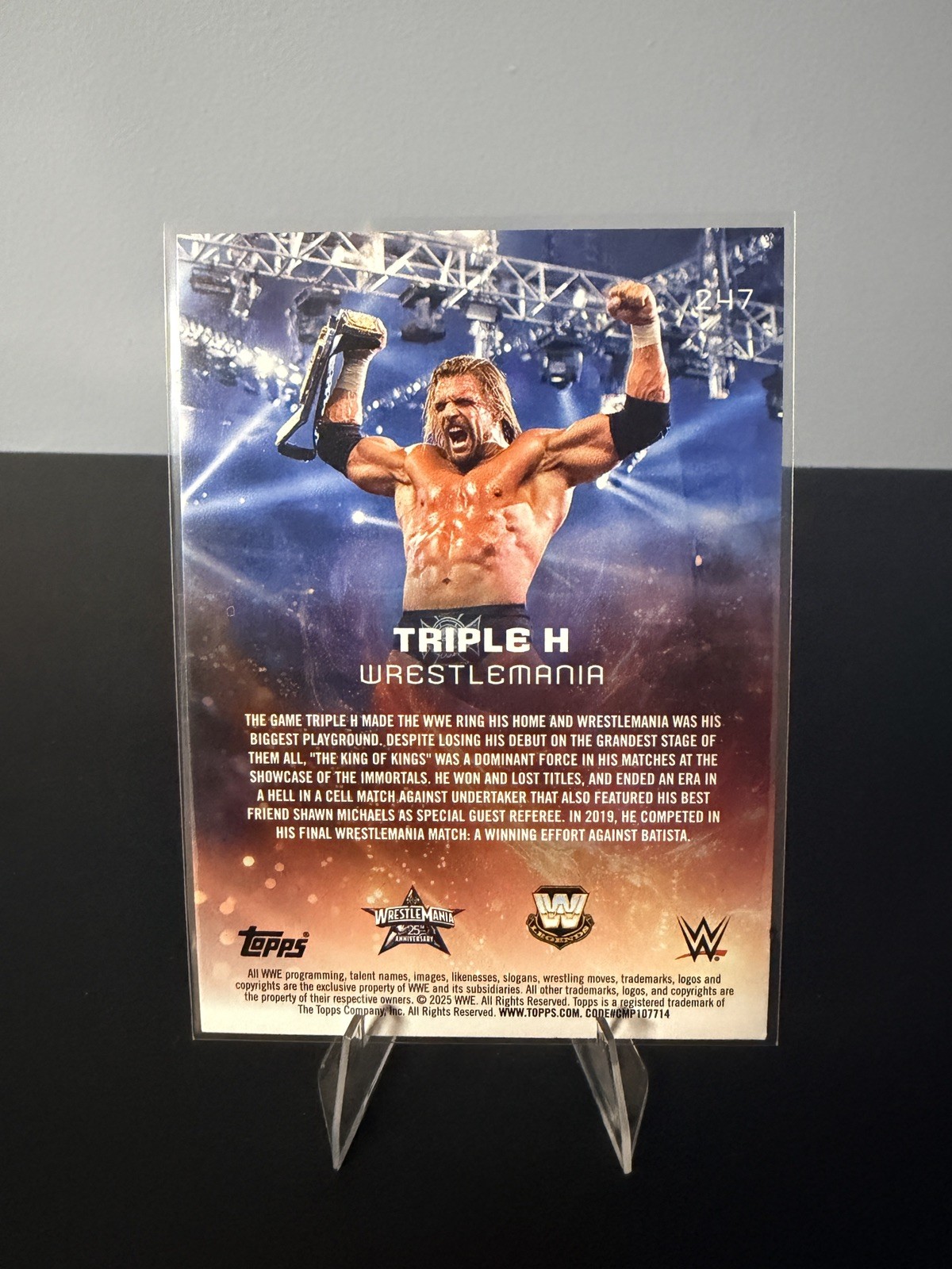 2025 Topps WWE Universe #247 Triple H 🔥🔥 view 2