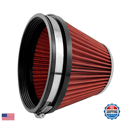 Tbyum Universal Clamp-On Air Intake Filter High Performance Washable Filter