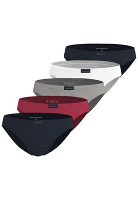 TOM TAILOR Slip Schlüpfer Herren 5er Pack Unterhosen Unterwäsche blau Baumwolle