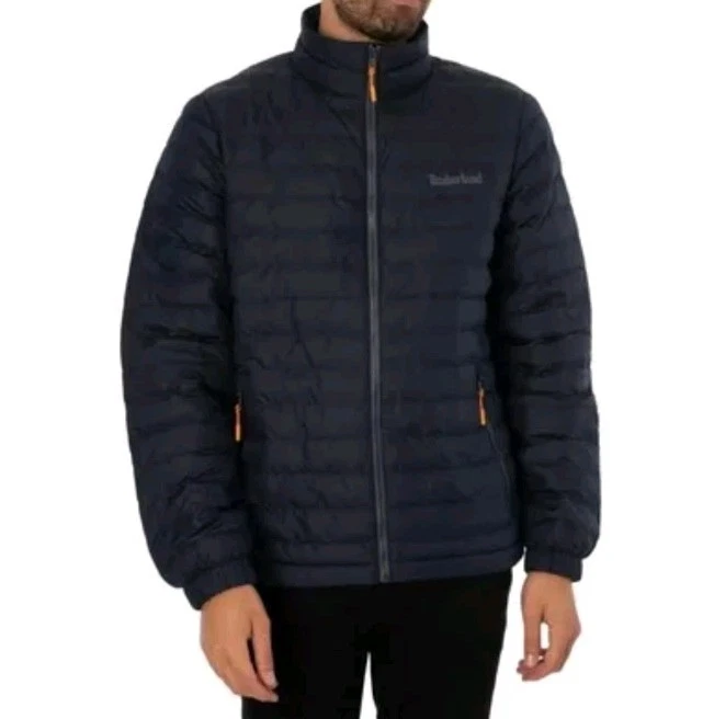 Timberland Mens Axis Peak Quilted Jacket Lightweight water repellent navy 3XL - Image 3 of 4