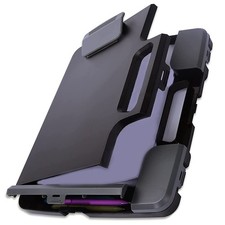 Portable Clipboard Folder with Storage, Plastic Storage Case with Side-Openin...