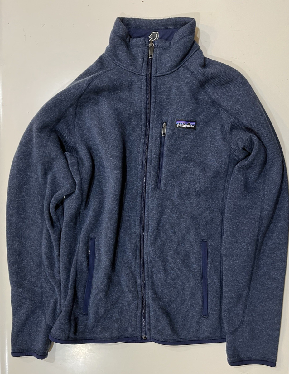Patagonia Sz M Full Zip Jacket Blue with Logo | eBay