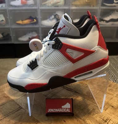 Size 13 Nike Air Jordan 4 Retro Fire Red Cement Men s Shoes DH6917-161 B-Grade