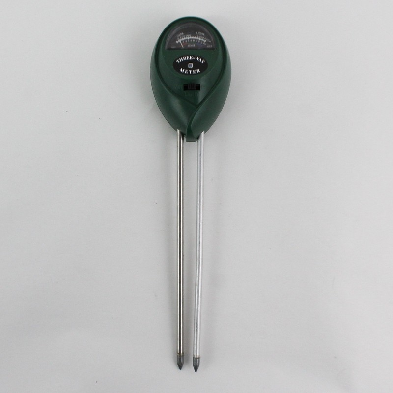 Three-Way Moisture Light & pH Meter For Gardening & Soil Testing