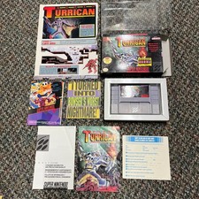 Super Turrican (Super Nintendo SNES) Completo En Caja con Póster Raro + Anuncio