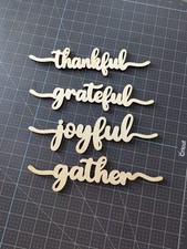 Wooden Words Thanksgiving Phrases Set