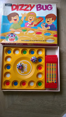 Vintage DIZZY BUG Brettspiel von Joyment Ltd 1969 Spin to win!