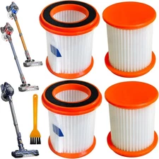 4 Pack HEPA Filters Fits MOOSOO XL618 Pro Cordless Stick Vacuum Cleaner Also