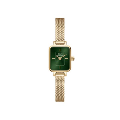 Daniel Wellington Quadro Mini 15x18mm Evergold G Emerald DW00100653