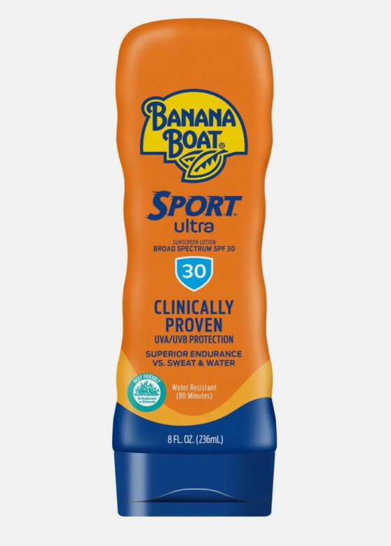 Banana Boat Ultra Sport Sunscreen Lotion SPF 50 8oz Sweat-Resistant Protection