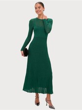 Hyacinth House By Tuckernuck NWT Knit Cammie Shimmer Maxi Dress In Green Size XL