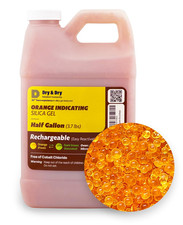 "" 3.7 LBS Premium Orange Indicating Silica Gel Desiccant Beads Industry Stand