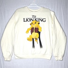 Disney The Lion King Movie Logo Simba Graphic Pullover Sweatshirt Child Small