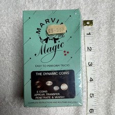 Marvin's Magic Dynamic Coins Magic Trick Set Ages 6-Adult Complete Instructions