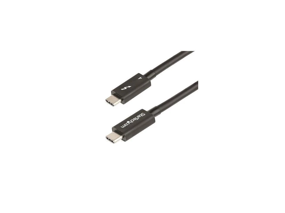 StarTech 1m Thunderbolt 4 Cable 40Gbps 100W PD TBLT4MM1M - Image 2 of 4