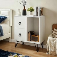 Nachttisch Nachtschrank Nachtkommode Schrank 2 Schublade Sofatisch Beistelltisch
