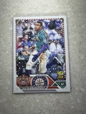 2023 Topps Holiday - Variation #H26 Julio Rodriguez (lights and sleeve) SP