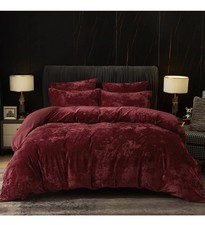Luxury Velvet Duvet Cover Set King Size, 3pcs Ultra Soft Breathable Modern Cozy