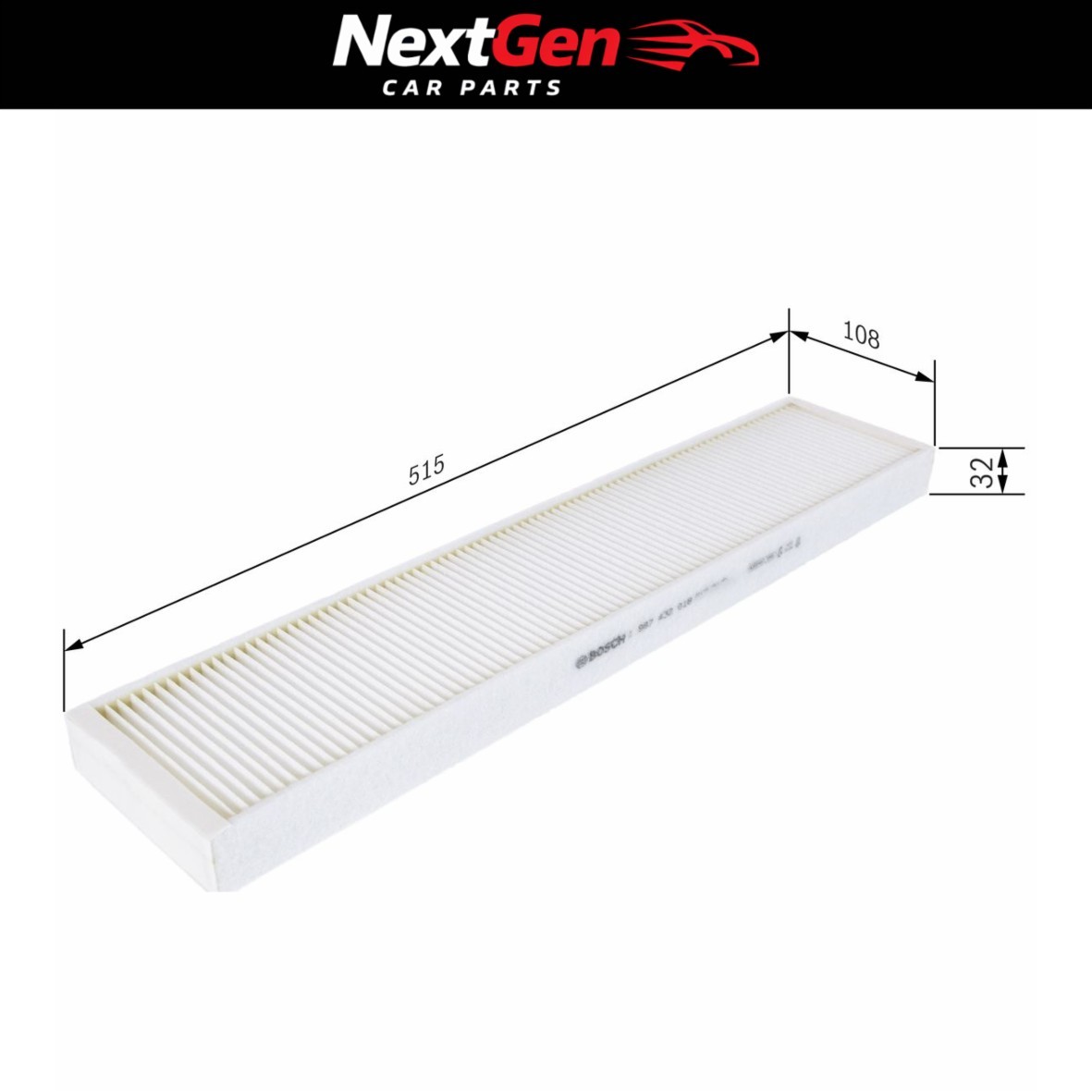 BOSCH Filter, cabin air 1 987 432 018