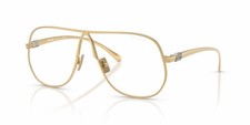 MIU MIU MU A56S 5AK08N Gold Clear Blue Light Filter Sunglasses AUTHENTIC