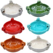 Round Bowl, Centerpiece With Handles, Relief Putto, (1 Unit) Various