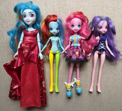 My Little Pony Equestria Girls Doll Lot of 4 Hasbro MLP Fashion Dolls