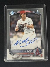 2025 Bowman Draft Nate Snead Chrome Auto Autograph 1st Prospect #CPA-NSN Angels