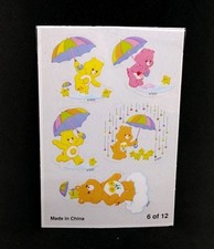 Care Bears Vending Machine Stickers Sun Shine Bear Loves A Lot Bear 6 Of 12