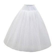 A-line Hoopless Petticoat Crinoline Underskirt Slips for Wedding Dress PPT026